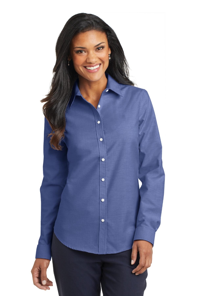 Picture of Port Authority Ladies SuperPro Oxford Shirt. L658