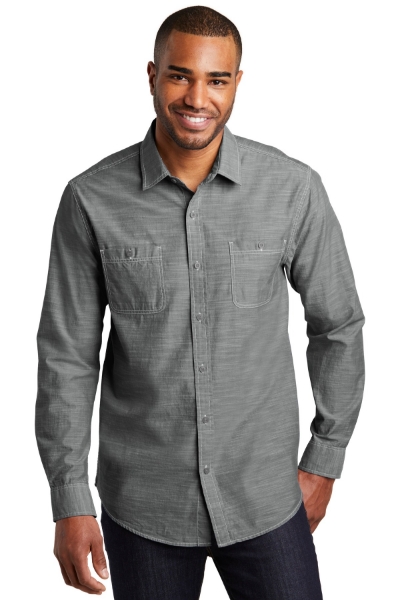 Picture of Port Authority Slub Chambray Shirt. W380