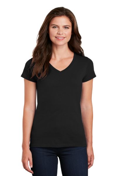 Picture of Gildan Women's Heavy Cotton 100% Cotton V-Neck T-Shirt. 5V00L