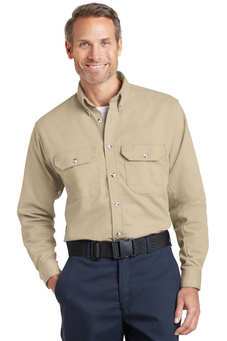 Picture of Bulwark EXCEL FR ComforTouch Dress Uniform Shirt. SLU2